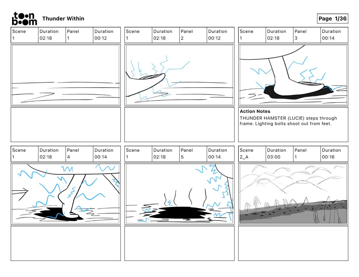 Thunder Within storyboard frame 1